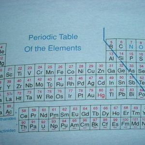 Vintage Period Table of the Elements T-Shirt 1980s M/L