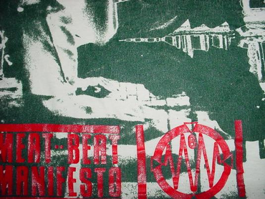 Vintage Meat Beat Manifesto T-Shirt 1988 Strap Down