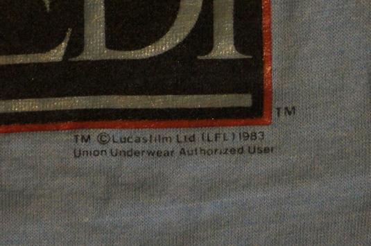 Vintage Star Wars Return of the Jedi GLOW Darth Luke T-Shirt