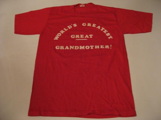 Vintage World’s Greatest GREAT Grandmother T-Shirt M/S