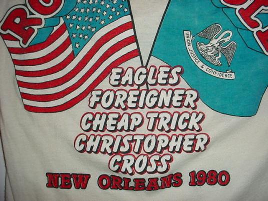 Vintage Eagles Foreigner Cheap Trick Christoper Cross TShirt