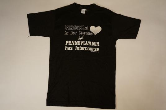 Vintage PENNSYLVANIA HAS INTERCOURSE T-Shirt Lovers M/S