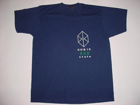 Vintage 808 State T-Shirt Cubic 1991 Techno XL