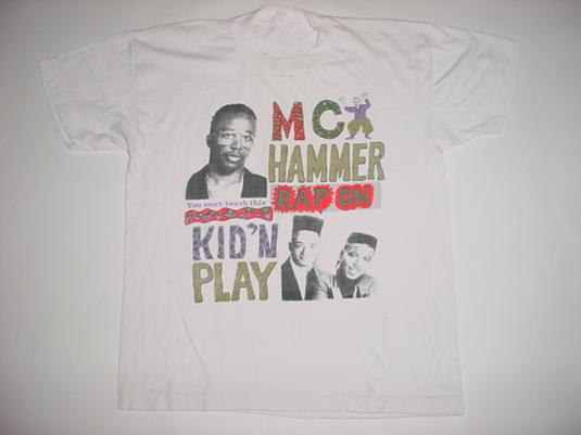 Vintage Kid N Play Mc Hammer T-Shirt Rap On M/L