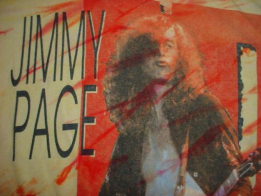 Vintage Jimmy Page T-Shirt Tie Dye Led Zeppelin M/L