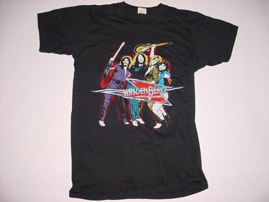 Vintage Vandenberg T-Shirt World Tour 1983 M/S | Defunkd
