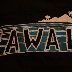 Vintage HAWAII T-Shirt Poly Tees 1980s S