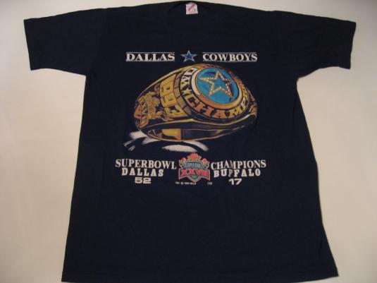 Vintage Dallas Cowboys Super Bowl Champions XXVII T-Shirt L