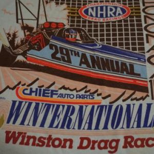 Vintage NHRA Hot Rod T-Shirt 29th 1989 Drag Racing XL