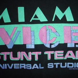 Vintage Miami Vice T-Shirt Stunt Crew Universal Studios M/S
