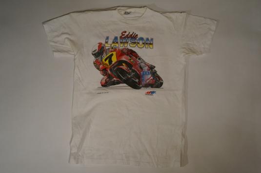 Vintage Eddie Lawson Grand Prix Motorcycle T-Shirt M/S