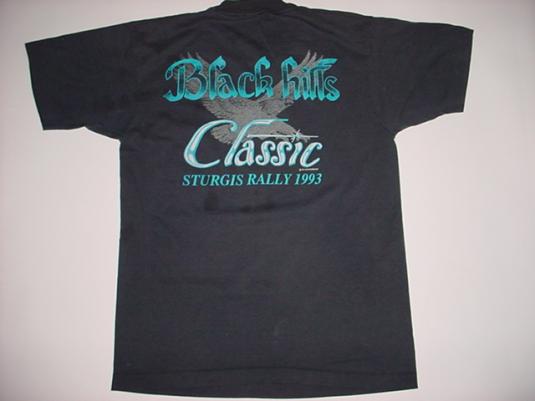 Vintage Sturgis Rally Black Hills T-Shirt 1993 Motorcycle L