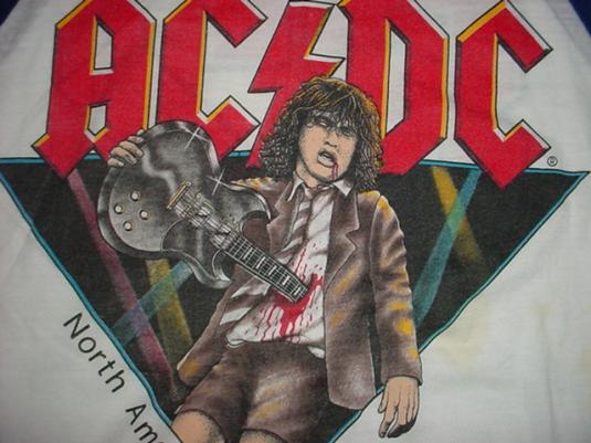 Vintage AC/DC North American Tour 1982 ACDC M