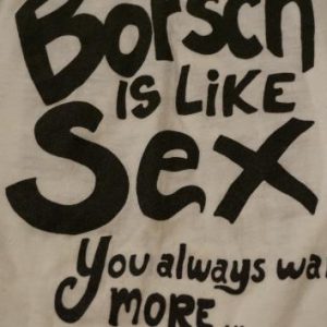 Vintage Borsch Like Sex T-Shirt Jolly Jacks Yale Hotel BC XS