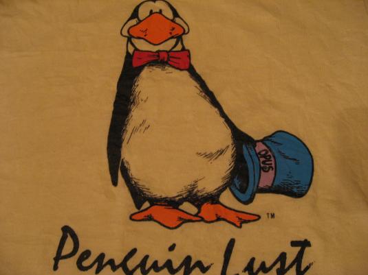 Vintage Bloom County Opus Penguin Lust T-Shirt S