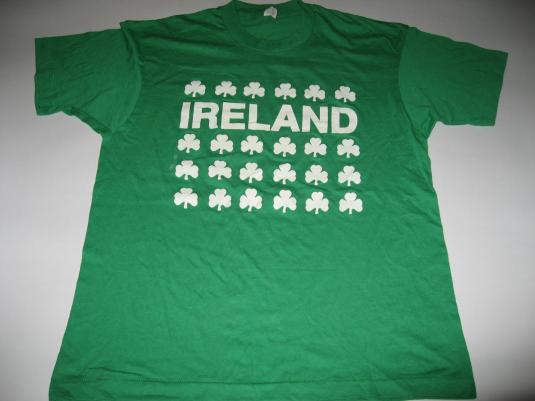 Vintage Ireland Clover Shamrock T-Shirt L/M