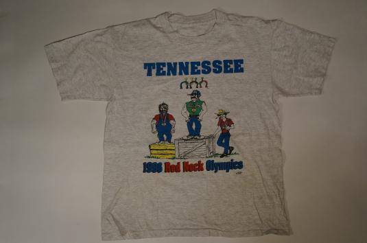 Vintage 1996 RED NECK OLYMPICS TENNESSEE T-Shirt redneck L/M