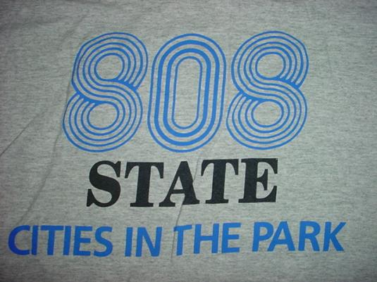 Vintage 808 State T-Shirt Cities in the Park Festival XL/L