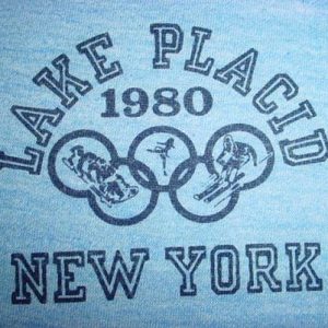 Vintage Lake Placid New York T-Shirt Winter Olympics S