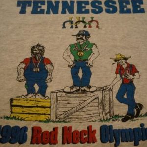 Vintage 1996 RED NECK OLYMPICS TENNESSEE T-Shirt redneck L/M