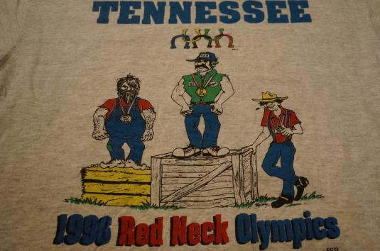 Vintage 1996 RED NECK OLYMPICS TENNESSEE T-Shirt redneck L/M