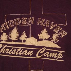 Vintage Hidden Haven Christian Camp T-Shirt S