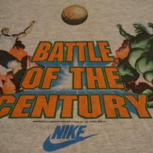 Vintage NIKE Charles Barkley VS GODZILLA T-Shirt M