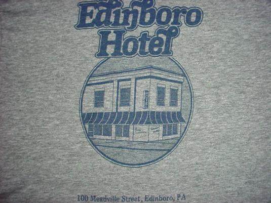 Vintage Edinboro Hotel T-Shirt Pennsylvania PA L/M