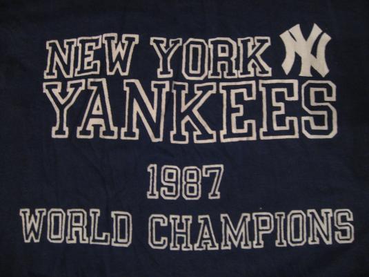 Vintage New York Yankees World Series Champions 1987 T-Shirt
