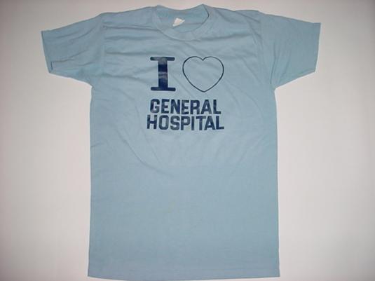 Vintage I Love General Hospital T-Shirt Soap Opera GH S
