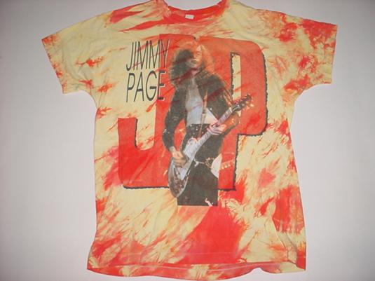 Vintage Jimmy Page T-Shirt Tie Dye Led Zeppelin M/L
