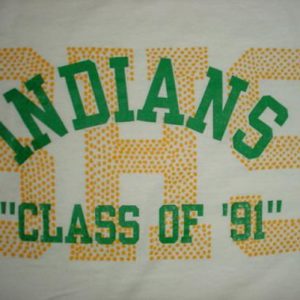 Vintage SHS Indians T-Shirt Sissonville High School 91 L/M