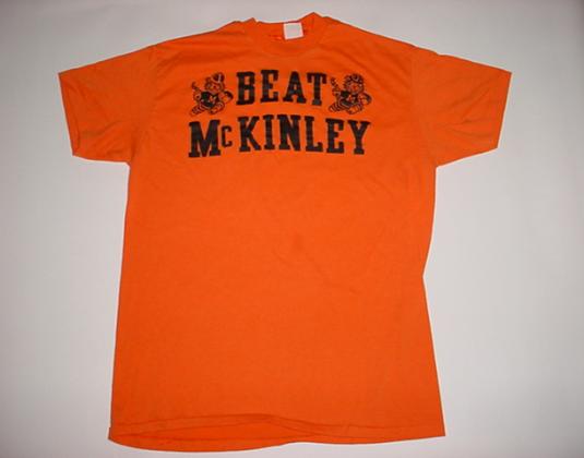 Vintage Beat McKinley Massillon Tigers Football T-Shirt M/L