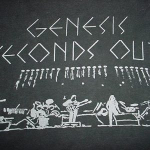Vintage Genesis Seconds Out T-Shirt Live Album 1977 S