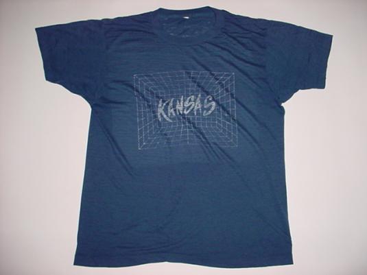 Vintage Kansas T-Shirt See-Thru 1980s M/L