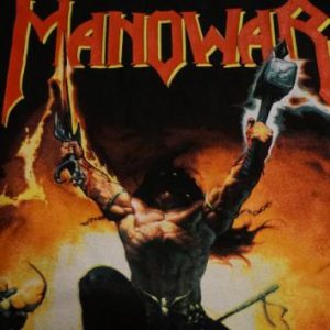 Vintage Manowar Triump of Steel Tour Dates T-Shirt 1992 L/XL
