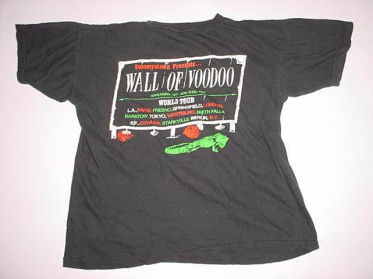 Vintage Wall of Voodoo T-Shirt Seven Days in Sammystown 85 S