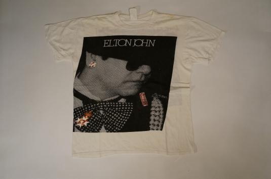 Vintage Elton John T-Shirt World Tour 1985 M/S