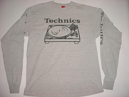Vintage Technics 1200 Turntables T-Shirt DJ XL
