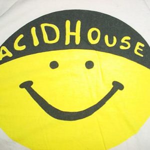 Vintage Acid House T-Shirt Smiley 1980s M/S