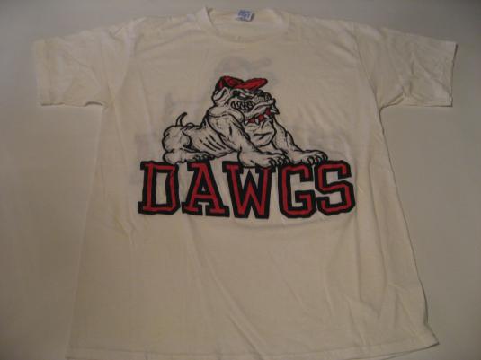 Vintage Georgetown Dawgs Hoyas Jack the Bulldog T-Shirt M/L