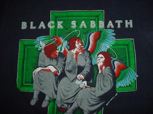 Vintage Black Sabbath T-Shirt Heaven and Hell Dio 1980 S