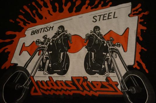 Vintage Judas Priest British Steel T-Shirt 1980 L/M