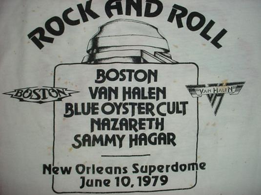 Vintage Van Halen Boston Nazareth Sammy Hagar T-Shirt M/S