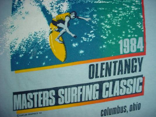 Vintage Surf Ohio T-Shirt Olentangy Masters Surfers Classic
