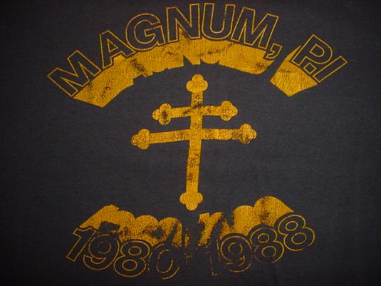 Vintage Magnum P.I. Crew T-Shirt Final Wrap Tom Selleck L