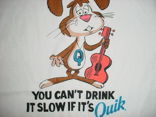 Vintage Quik Bunny T-Shirt Chocolate Milk Mix T-Shirt