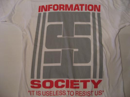 Vintage Information Society T-Shirt InSoc S