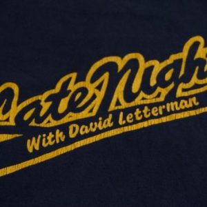 Vintage Late Night David Letterman Champion 1980s T-Shirt L