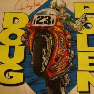 Vintage Doug Polen T-Shirt Signed DUCATI AMA M/L